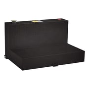UWS Gloss Black 100-Gallon L-Shape Aluminum Transfer Tank Model TT-100-L-T-P-B