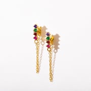 Rainbow Chain Studs