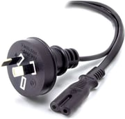 Alogic 2m Aus 2 Pin Mains Plug to IEC C7 Male to Female