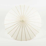 28" Beige/Ivory Paper Parasol Umbrella