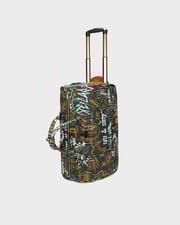 Graffiti Rolling Duffle Bag in Emerald Green