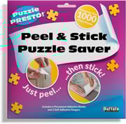 Puzzle Presto! Peel & Stick Puzzle Saver – The Original, Best Way to Preserve Your Finished Puzzle! Includes 6 Adhesive Sheets & 2 Hangers