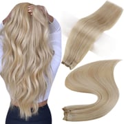 Full Shine Sew In Hair Weft Bundles 100% Remy Human Hair Highlights (#P27/613)