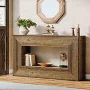 59" Console Table, Farmhouse Sofa Table Hallway Table with Storage