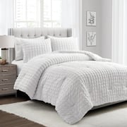 Crinkle Textured Dobby Comforter Set