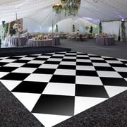 Premium Vinyl Dance Floor Wrap Custom Size - Classical Checkered Pattern