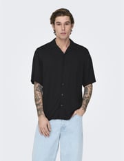 Regular Fit Easy Iron Cuban Collar Shirt