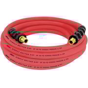 3/8" Ultra Lightweight Rubber Hose, 100' Air Hose w/ 3/8" NPT Male Inlet Thread Ends