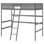 TUFFING Loft bed frame - dark gray Twin