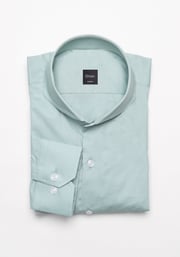 Fine Sea Green Poplin Shirt