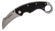 Smith & Wesson Extreme Ops Karambit 3 inch Bead Blast Blade, Black G10 Handles