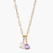 Melrose Two Birthstone Necklace