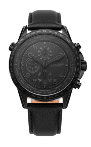 Oscura All Black 45mm Leather