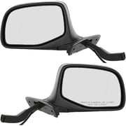 Kool Vue® Driver and Passenger Side Mirror, Power Adjust, Non-Heated, Manual Folding, Paintable, No Signal Light, Without Memory Recall, No Puddle Light, No Auto-Dimming, No Blind Spot Feature, Paddle Style SET-FD26ER