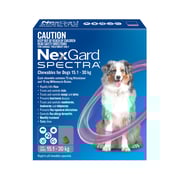 NexGard Spectra Dog Large 33.1 - 66.1lbs Purple