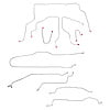 JEGS 13524: Complete Brake Line Set for 1995-1999 Chevy Suburban 4WD [Stainless Steel] - JEGS