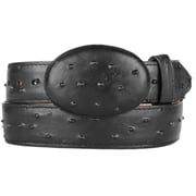 Imitation Ostrich Cowboy Belt