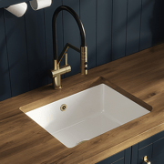 Bower Black Ceramic 1.0 Bowl Kitchen Sink