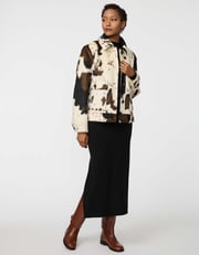 Dakota Cow Print Jacket