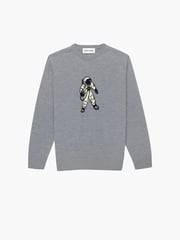 Women's Space Travel Merino Astronaut Crewneck - Light Grey
