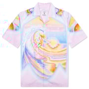 Printed Swim Open Collar Shirt - Psychedelic Nirvana