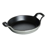 Staub Cast Iron 4.5-inch, Round, Mini Gratin Baking Dish, Graphite Grey