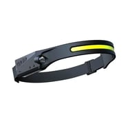MasterPro Rechargeable Wide Area BeamCOB Headlight c/w Motion Sensor & LED Spot