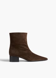 Andee Ankle Boot in Ebano Suede