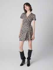 Julian Short Sleeve Wrap Dress