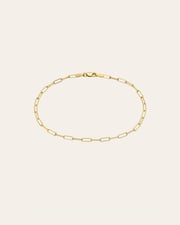 14k Gold Open Link Chain Anklet