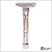 Blackland Razors Osprey Titanium Closed Comb DE Safety Razor with 85mm Handle, Polished Finish