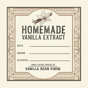 Homemade Vanilla Extract Label - Choose Your Size!