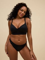 Black Supersoft Lace Back Brazilian Knickers 3 Pack