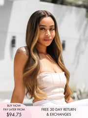 Jessie Loose Wave Wig Light Brown Highlights 180% Density Wig
