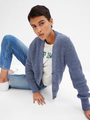 Classic Cotton Rib Cardigan