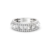 Pyramid Spiked Diamond Band
