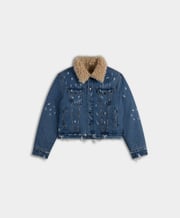 Irish Cream Beige Reversible Fur Jacket