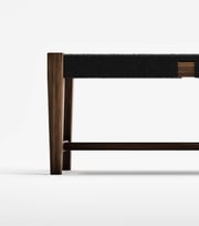 Santa Cruz Bench | Black Basket Cord