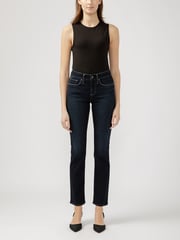 Suki Mid Rise Straight Leg Jeans