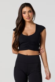 Active Cinched Crop Top (Copy)
