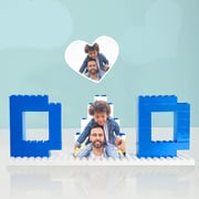 Fathers Day Gift Personalized Photo Building Brick Puzzle Block Frame Gift for Dad