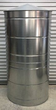 300 Gallon Steel Vertical Water Storage Tank