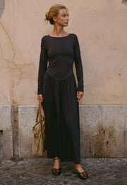 Lisio Black Jersey Dress