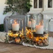 Medallion Hurricane Candle Holder: Choose from 3 sizes