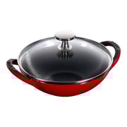 Staub Specialities 16 cm / 6.5 inch cast iron Wok, cherry