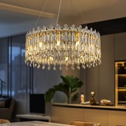 Modern Round Crystal Chandelier