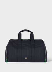 Navy Nylon Pinstripe Day Holdall
