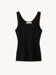 Ana Top - Black Sequin