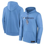 Men's Kansas City Royals Nike Light Blue Authentic Collection City Connect Therma Pullover Hoodie
