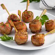 Bacon Wrapped Wagyu Skewers (8 Pieces)